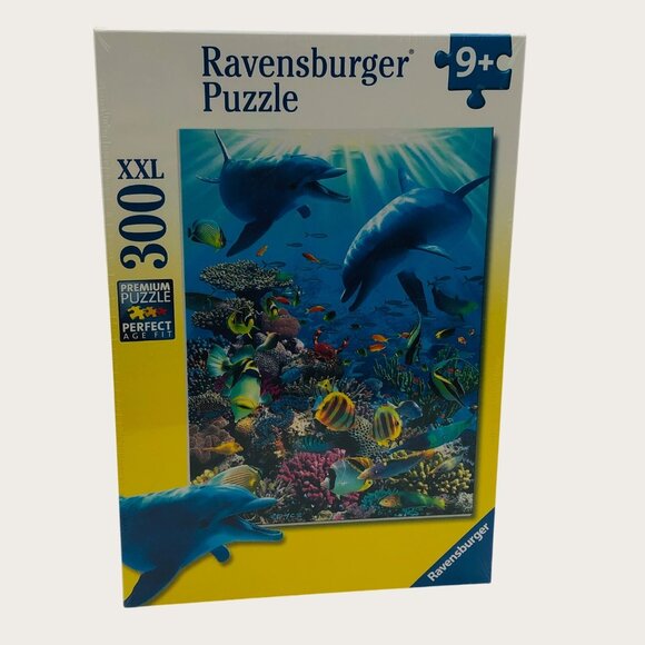 Ravensburger 300 Piece XXL Puzzle Ocean Dolphin Theme New Sealed - Picture 1 of 3